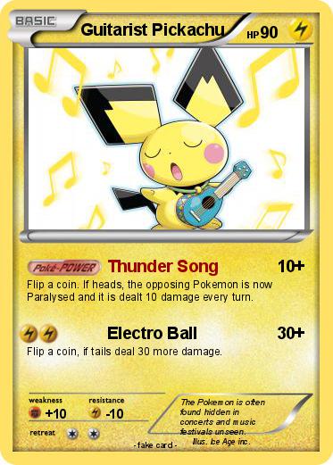 Pokemon Guitarist Pickachu