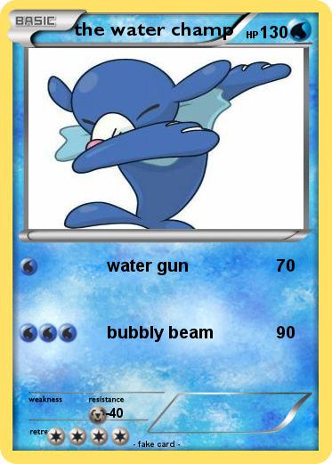 Pokemon the water champ