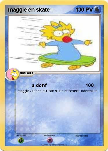 Pokemon maggie en skate