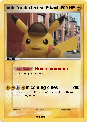 Pokemon Vote for dectective Pikachu