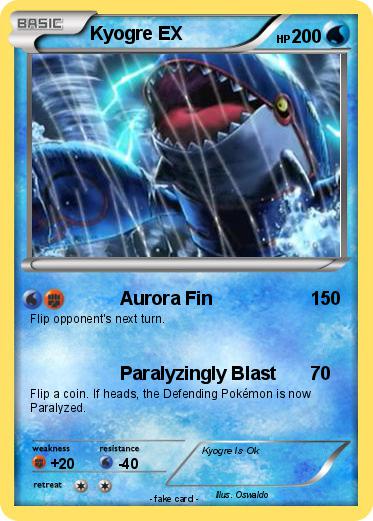 Pokemon Kyogre EX