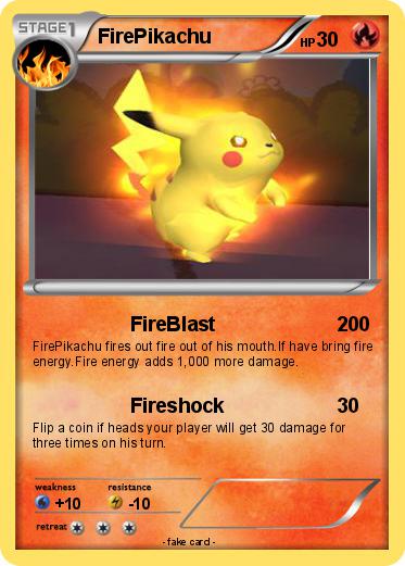 Pokemon FirePikachu