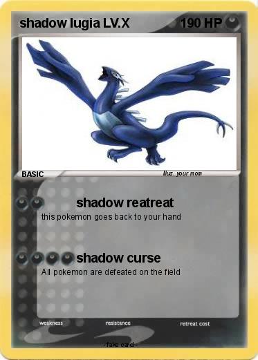 Pokemon shadow lugia LV.X