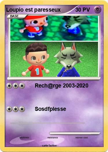 Pokemon Loupio est paresseux