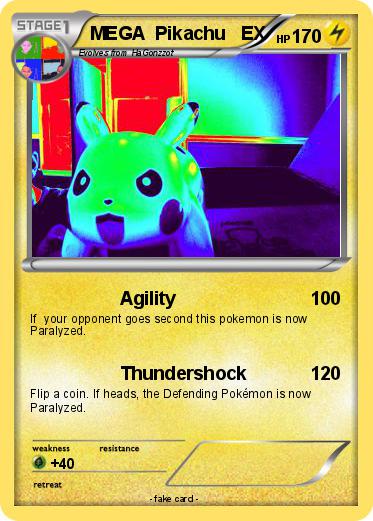Pokemon MEGA  Pikachu   EX