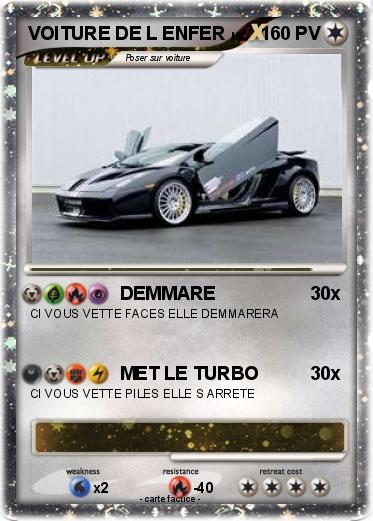 Pokemon VOITURE DE L ENFER