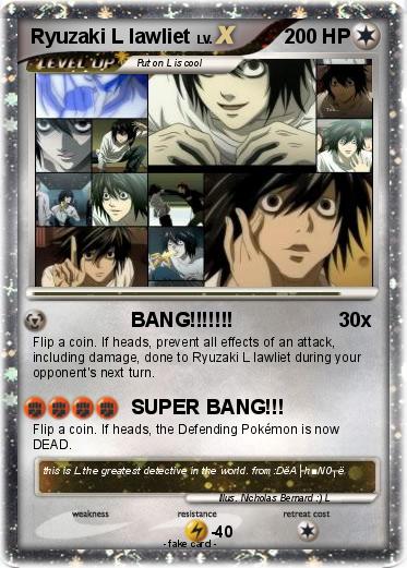 Pokemon Ryuzaki L lawliet