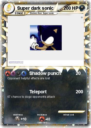 Pokemon Super dark sonic