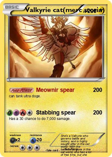 Pokemon Valkyrie cat(merc storia)