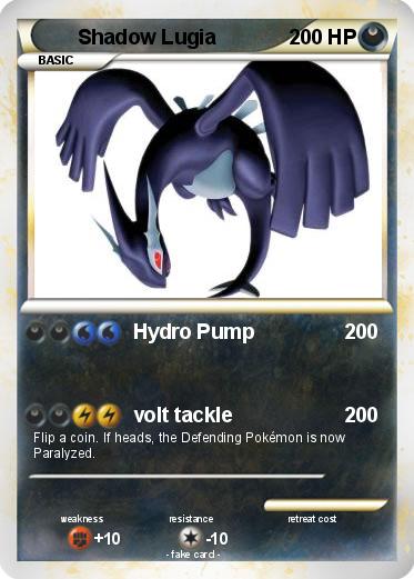 Pokemon Shadow Lugia