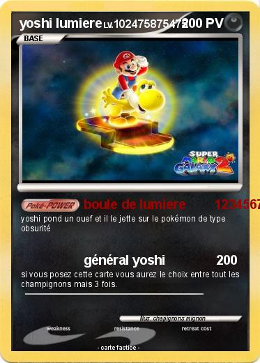 Pokemon yoshi lumiere