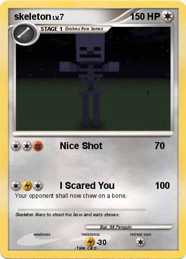 Pokemon skeleton