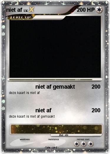 Pokemon niet af