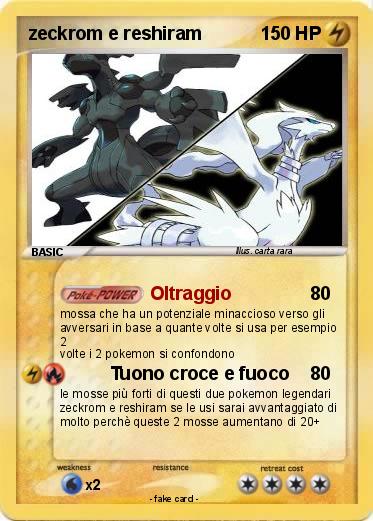 Pokemon zeckrom e reshiram
