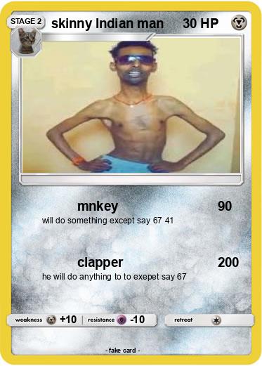 Pokemon skinny Indian man