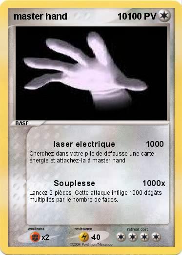 Pokemon master hand                    10