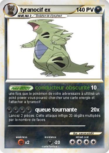 Pokemon tyranocif ex