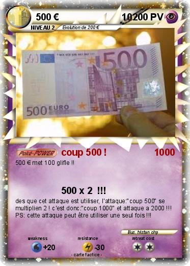 Pokemon 500 €                        10