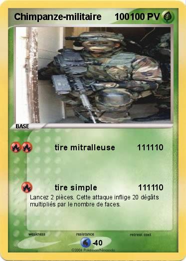 Pokemon Chimpanze-militaire     100 