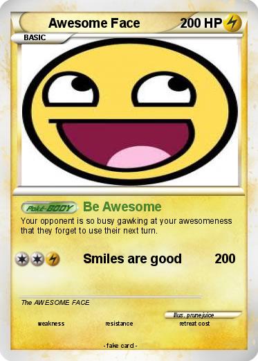 Pokemon Awesome Face