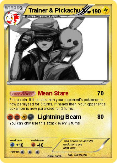 Pokemon Trainer & Pickachu X