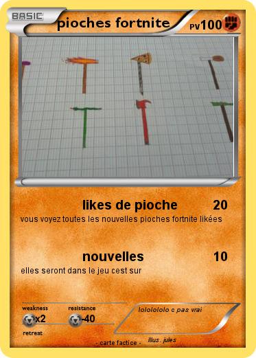 Pokemon pioches fortnite