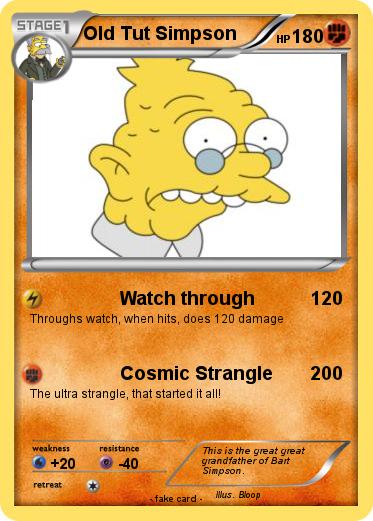 Pokemon Old Tut Simpson