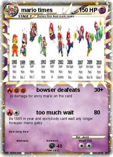 Pokemon mario times