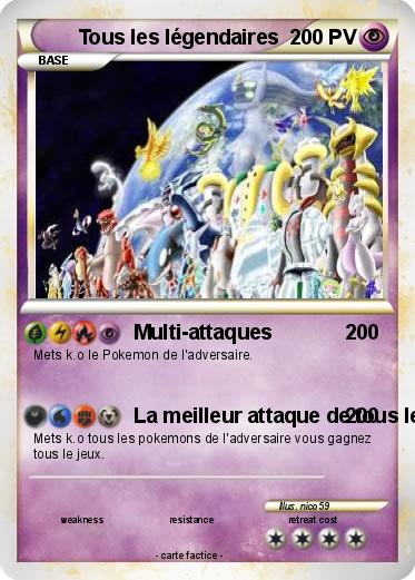 Pokemon Tous les légendaires