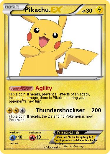 Pokemon Pikachu.