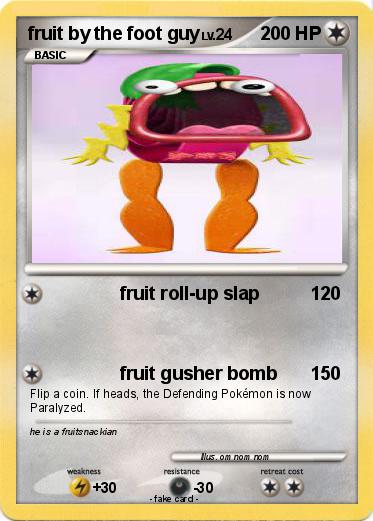 Pokemon fruit by the foot guy