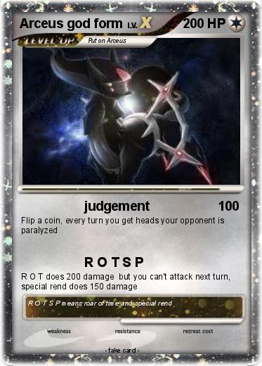 Pokemon Arceus god form
