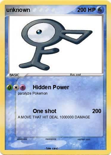Pokemon unknown