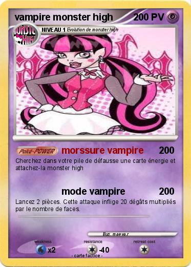 Pokemon vampire monster high