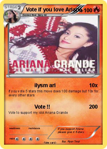 Pokemon Vote if you love Ariana