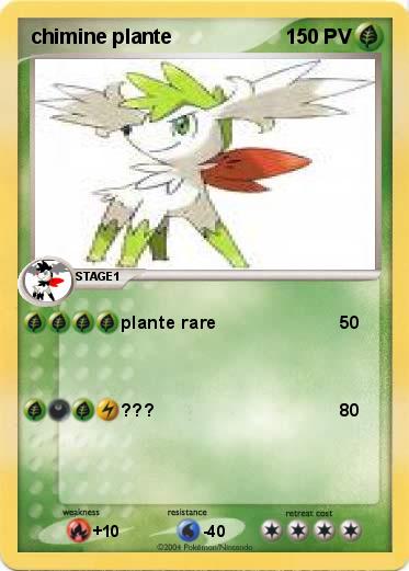 Pokemon chimine plante