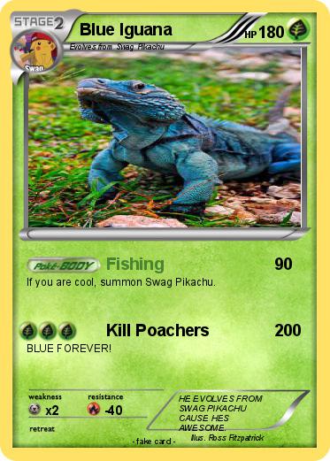 Pokemon Blue Iguana
