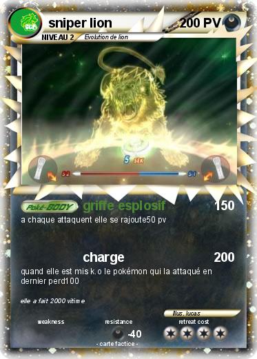 Pokemon sniper lion