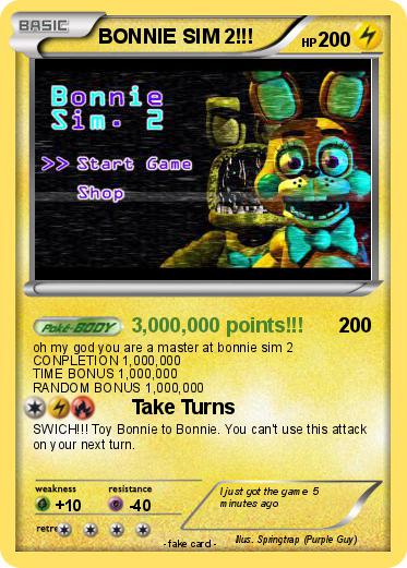 Pokemon BONNIE SIM 2!!!