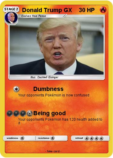 Pokemon Donald Trump GX