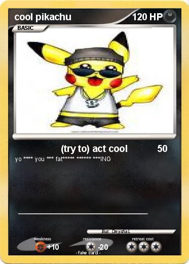 Pokemon cool pikachu