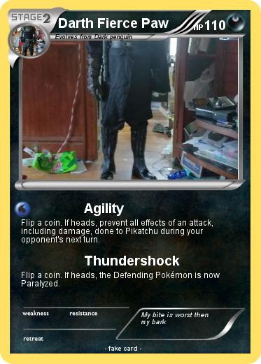 Pokemon Darth Fierce Paw