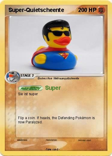 Pokemon Super-Quietscheente
