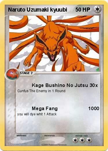 Pokemon Naruto Uzumaki kyuubi
