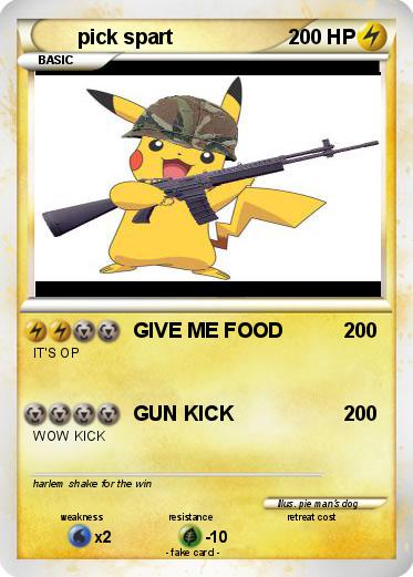 Pokemon pick spart