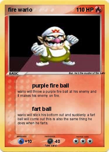 Pokemon fire wario