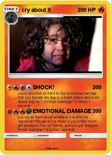 Pokemon cry about it
