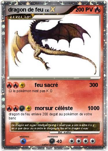 Pokemon dragon de feu