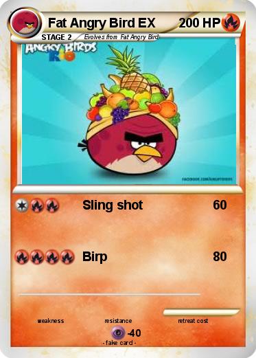 Pokemon Fat Angry Bird EX