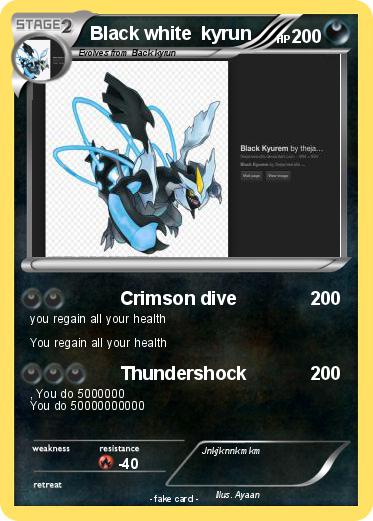 Pokemon Black white  kyrun